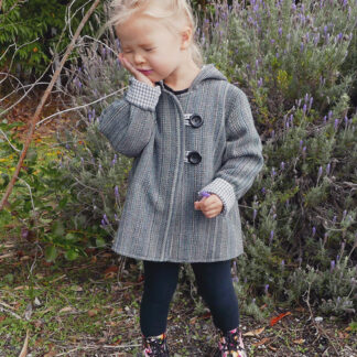 Awhi Coat sewing pattern by Below the Kowhai