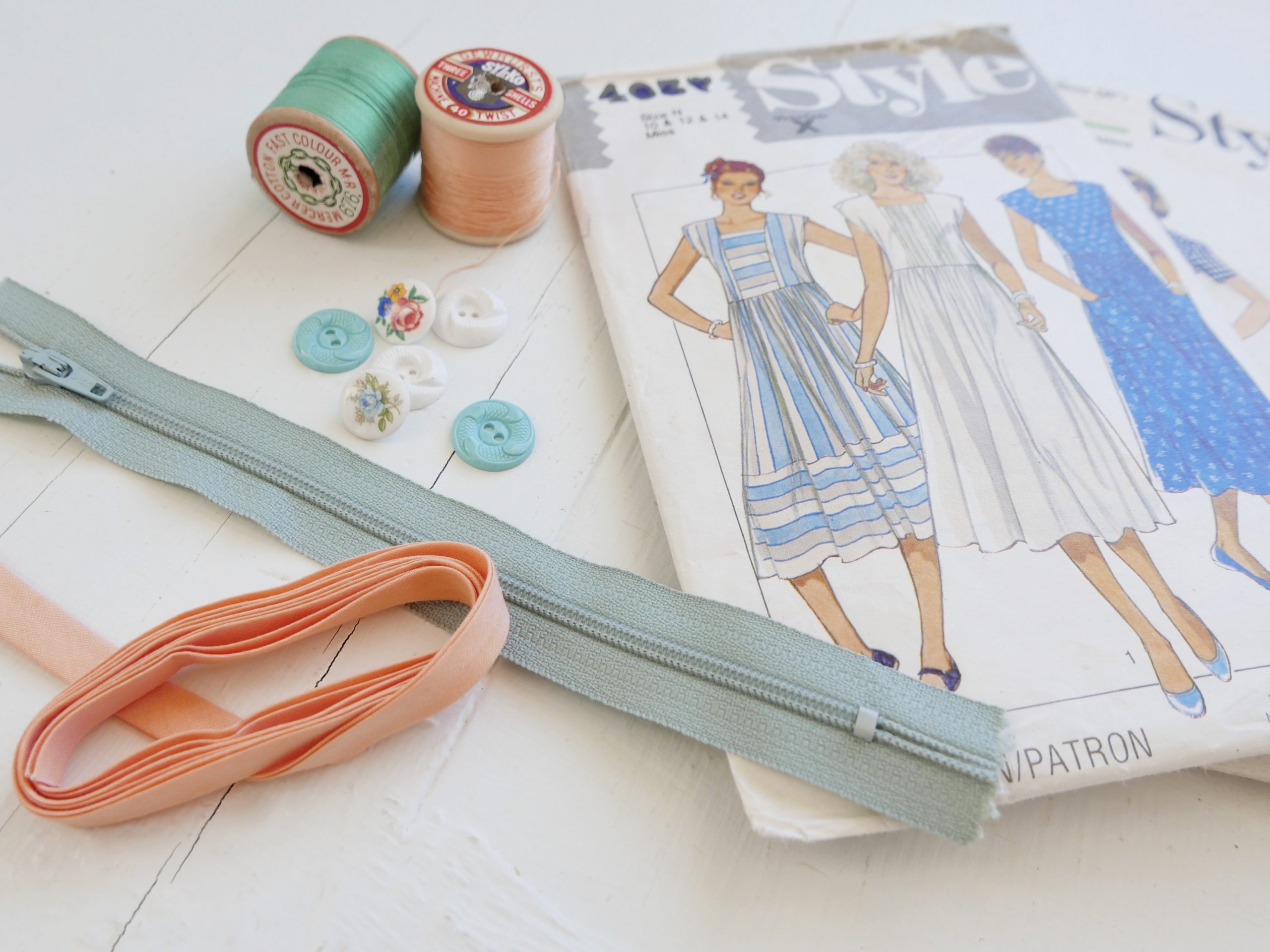 Sewing pattern and notions