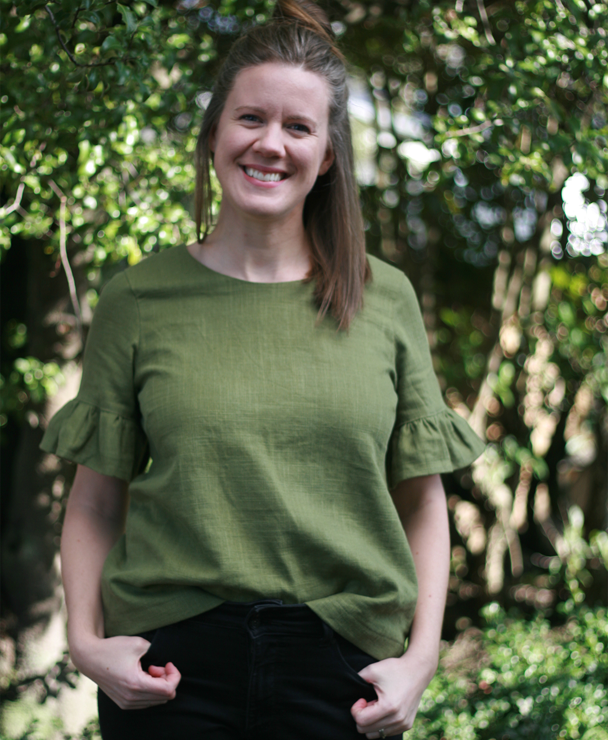 Rata Top sewing pattern by Below the Kowhai