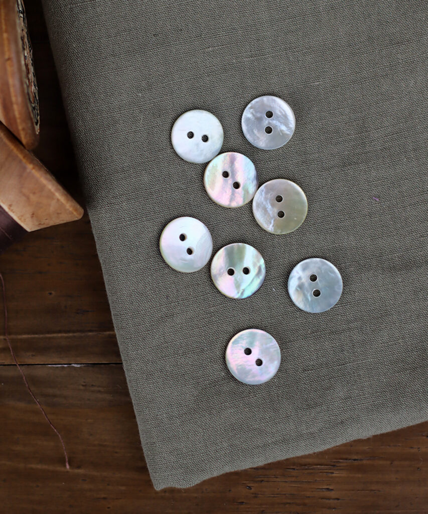 Natural Shell Buttons - 15mm - Below The Kōwhai
