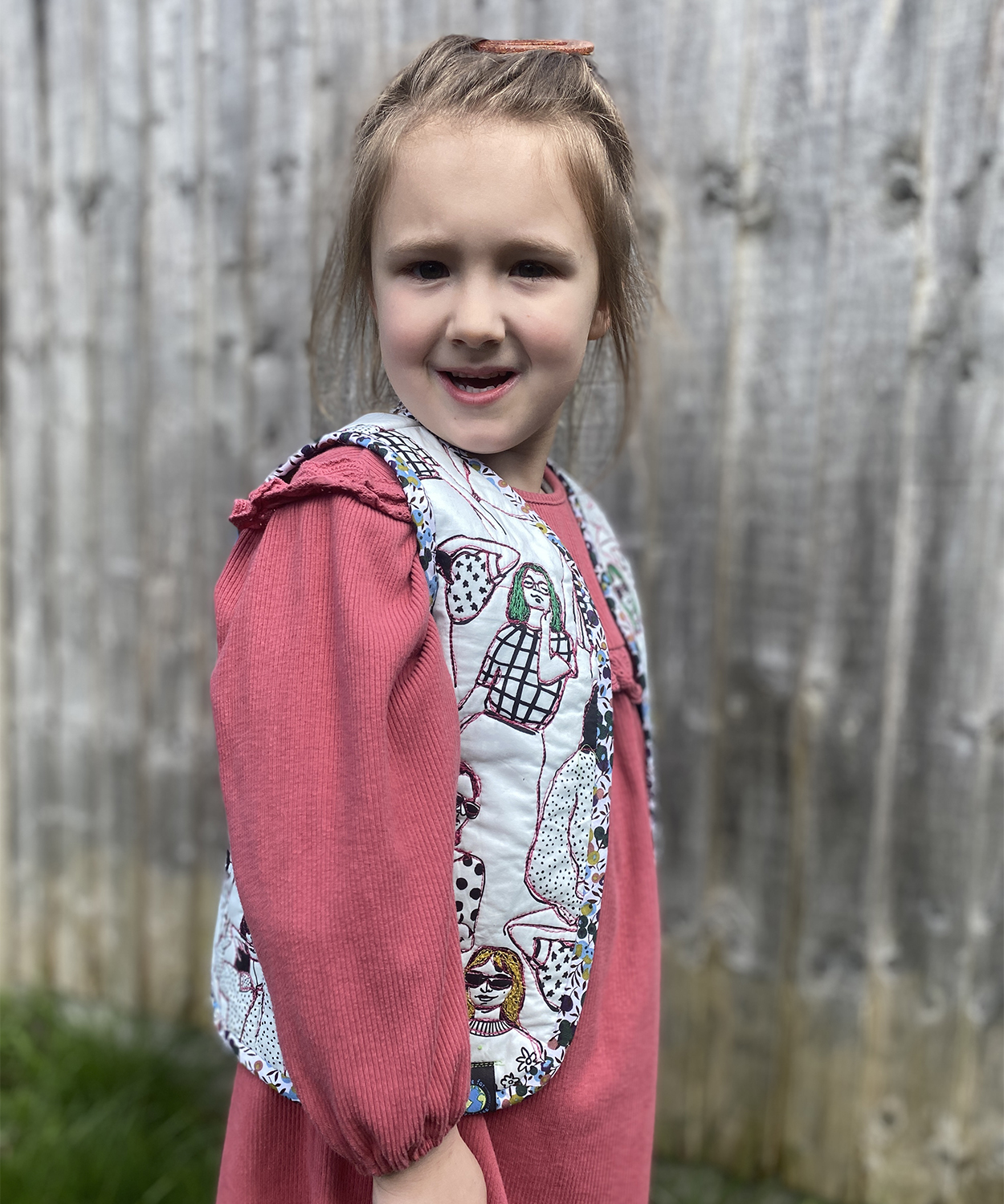 Honu Vest quilted sewing pattern by Below the Kowhai